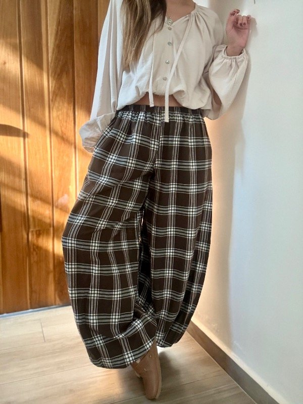 Producto - Pant campo libre marrón y blanco