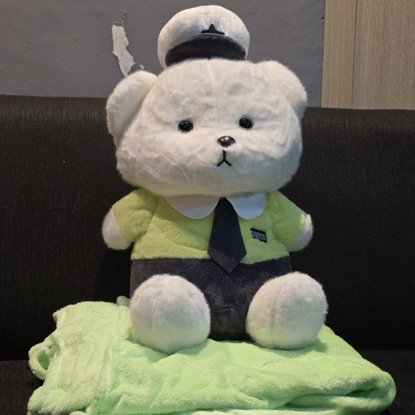 Producto - Peluche: Oso policia (verde) [53 cm]