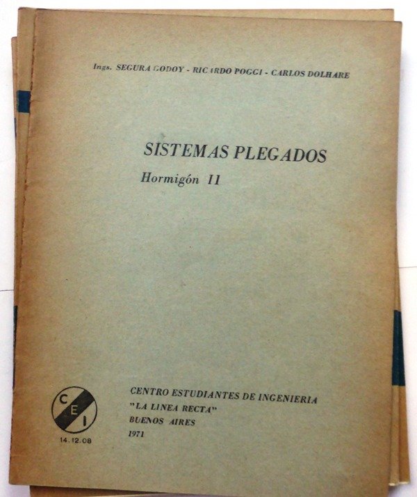 Producto - SISTEMAS PLEGADOS - HORMIGON 2 - GODOY - POGGI - DOLHARE - CEI - 1971
