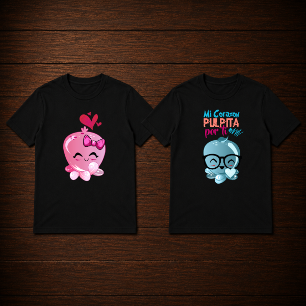 Producto - Remera - Mi corazon pulpita por ti (diseños dobles) - 0