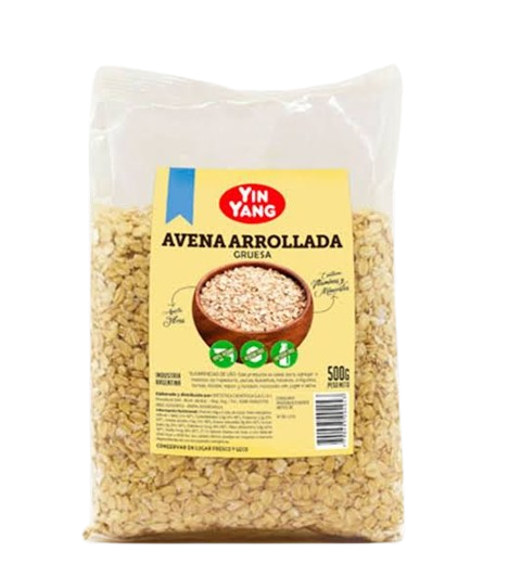 Producto - Yin Yang Avena arrollada gruesa x 500 grs