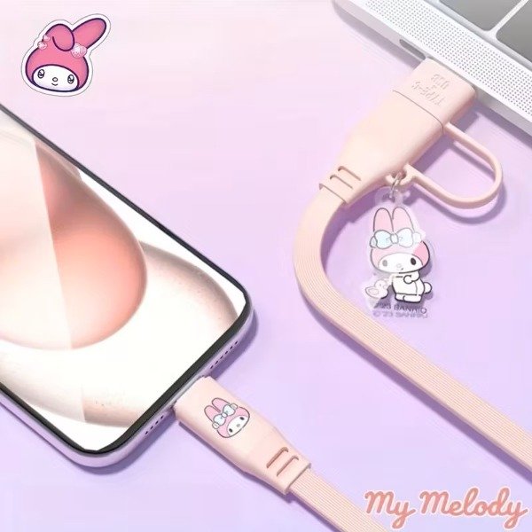 Producto - Cable Cargador 2 en 1 Tipo C Sanrio Original