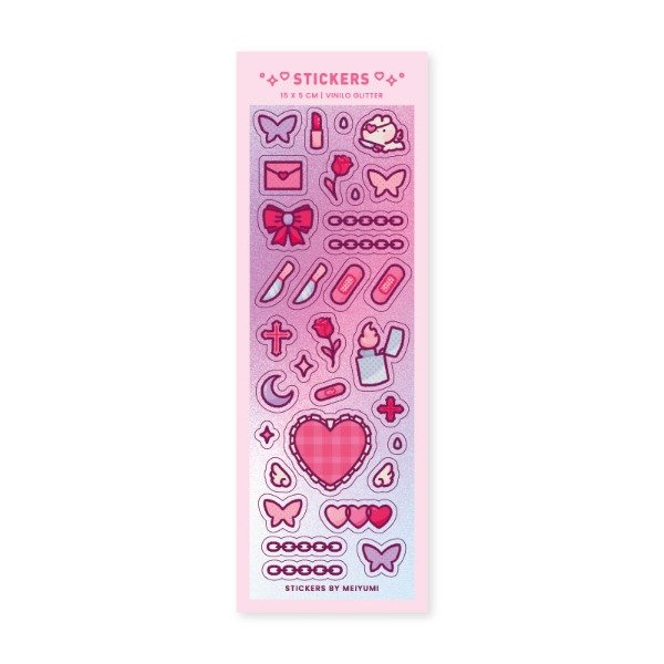 Producto - Plancha de stickers "Not Cute"