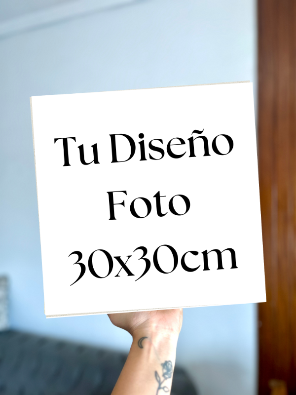 Producto - Triptico 3 unidades Cuadro 30x30cm Personalizado