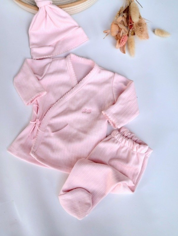 Producto - Ajuar acanalado rosa