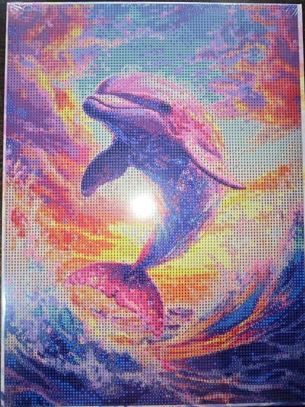 Producto - DIAMOND PAINTING 30X40 BASTIDOR DELFIN