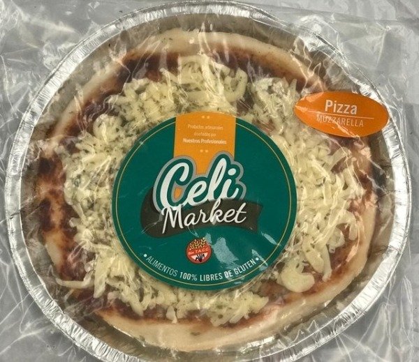 Producto - Pizza Muzzarella SIN GLUTEN Celimarket 360gr (lista para cocinar)