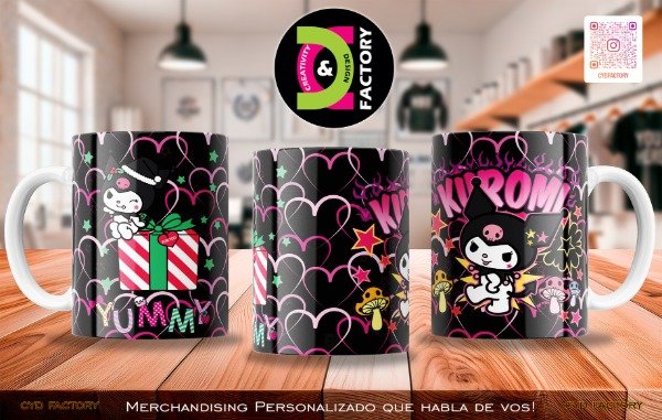Producto - Taza Cartoon - Hello Kitty - Kuromi - TZ-RT-BL-11OZ-473-CTN-HK