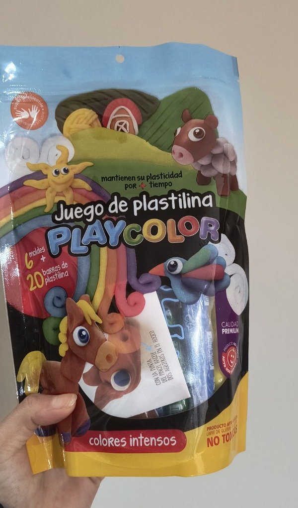 Producto - Plastilina x 20 unid más 6 moldes