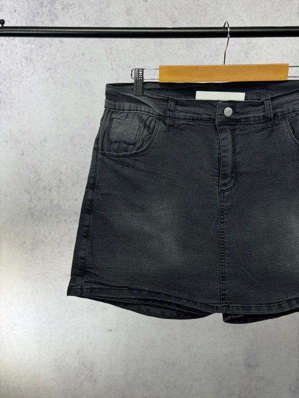 Producto - SHORT POLLERA GRIS ELASTIZADO 36 AL 62 - 1
