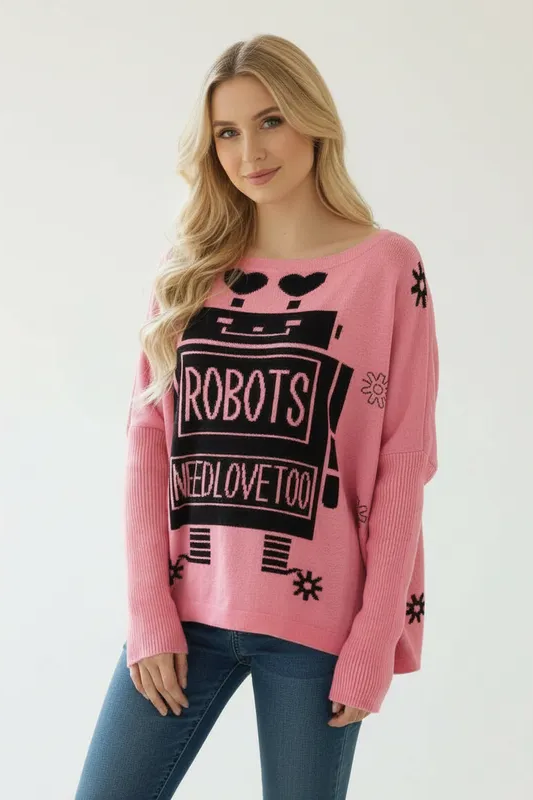 Producto - Sweater "I love Robots"