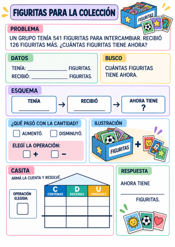 Producto - Problemas con Casitas: Sumas y Restas de 3 Cifras, Familias del 500 al 900 - 10