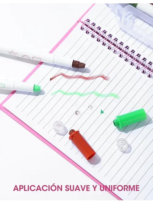 Producto - valijita de CRAYONES acuarelables con sellos. 24 unidades - 2