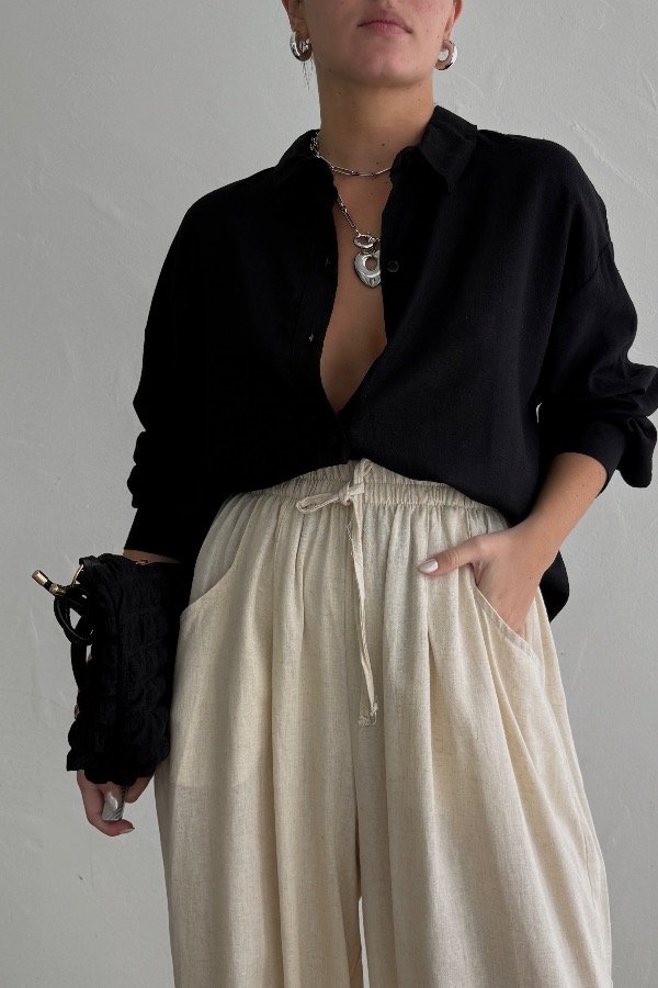 Producto - CAMISA TOSCANA -  NEGRA