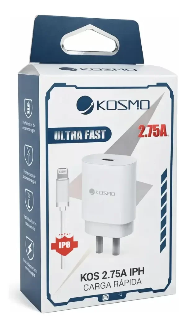 Producto - Cargador Kosmo 2.75A iPhone cod55527