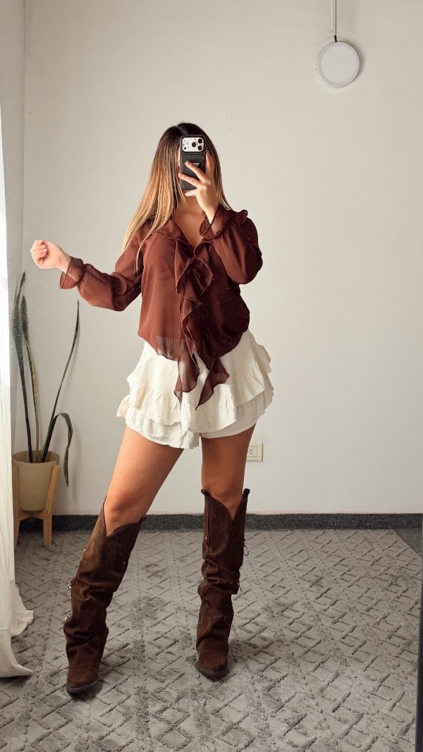 Producto - Blusa gasa chocolate - 0