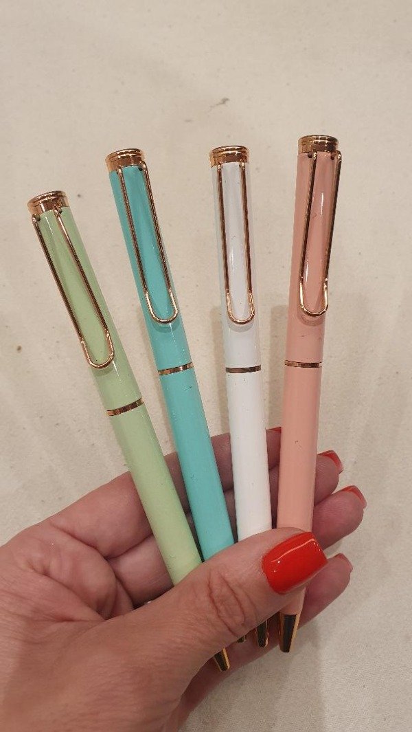 Producto - Boligrafo Colours Cuerpo Pastel y Golden Rose