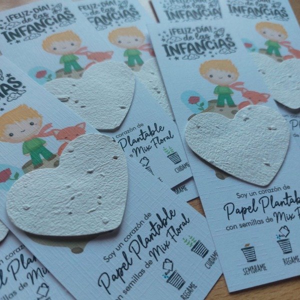Producto - 10 Señalador Dia Del Niño Con Corazon Plantable Principito