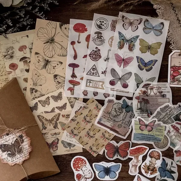Producto - Set para Journaling Vintage - Mariposas