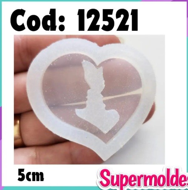 Producto - Corazon pareja de perfil calado cod 12521