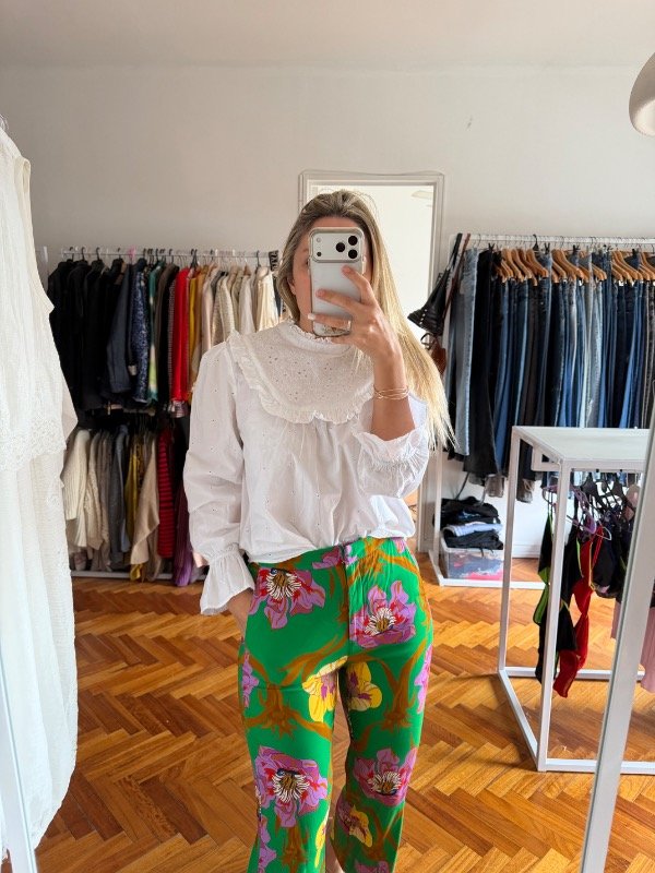 Producto - Pantalon verde Jazmin Chebar - 1