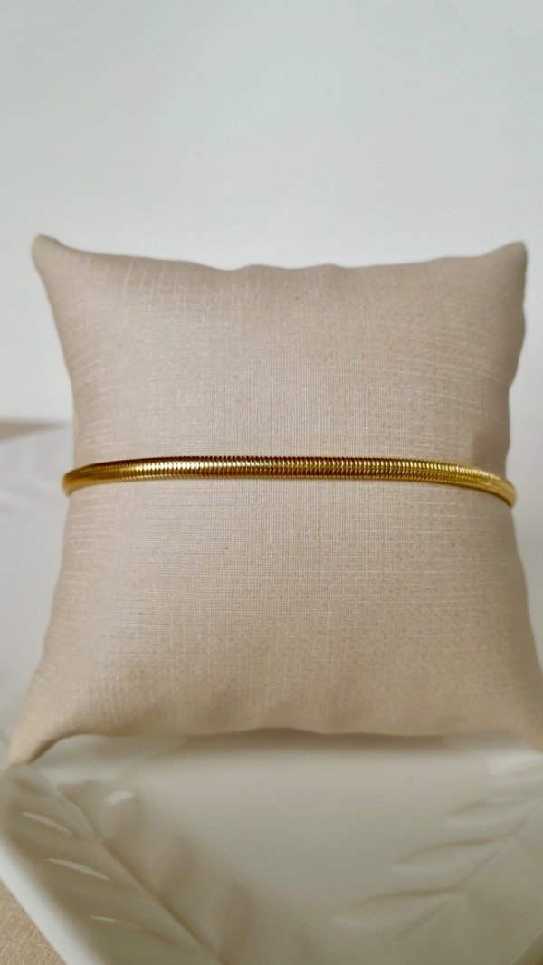 Producto - Pulsera snake 2mm laminado en oro 18k