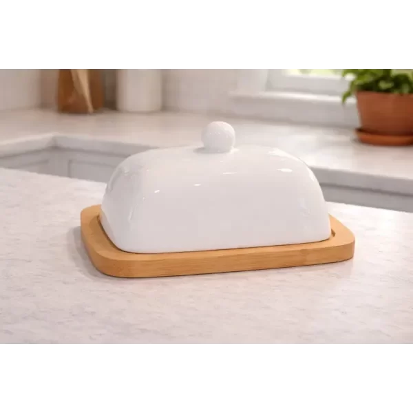 Producto - Mantequera con Base de Bambú