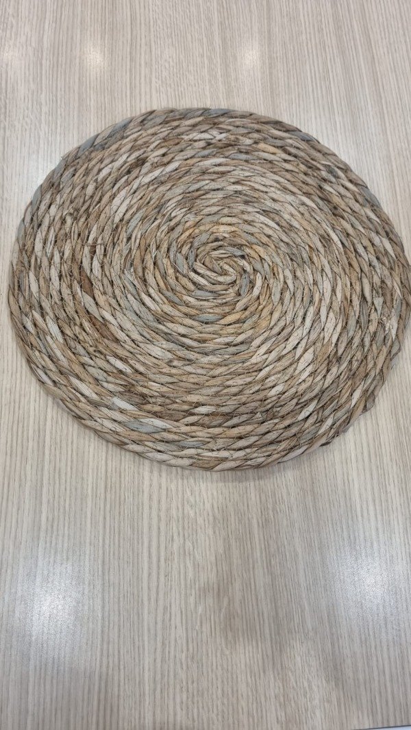 Producto - Individual fibras naturales- plato de sitio circular - 3