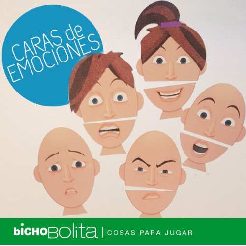 Producto - Caras de emociones Set por 12 piezas para trabajar emociones