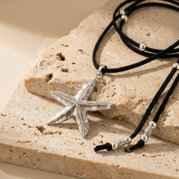 Producto - Collar Lazo de Gamuza Mar Black