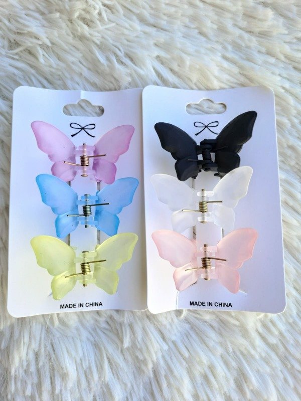 Producto - Broche Mariposa Pastel (2 blíster)