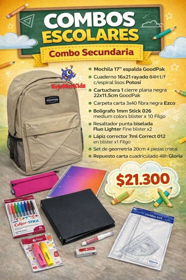 Producto - Combo Secundaria
