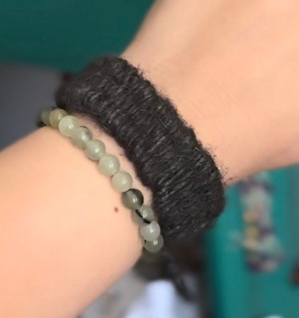 Producto - Pulsera Kaya! De yute tejida en telar! - 0