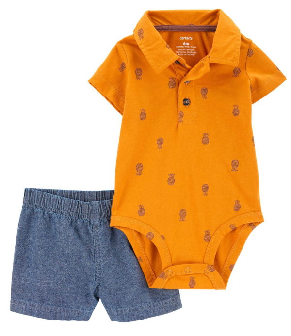 Producto - Set body y short para Niños Marca Carter's