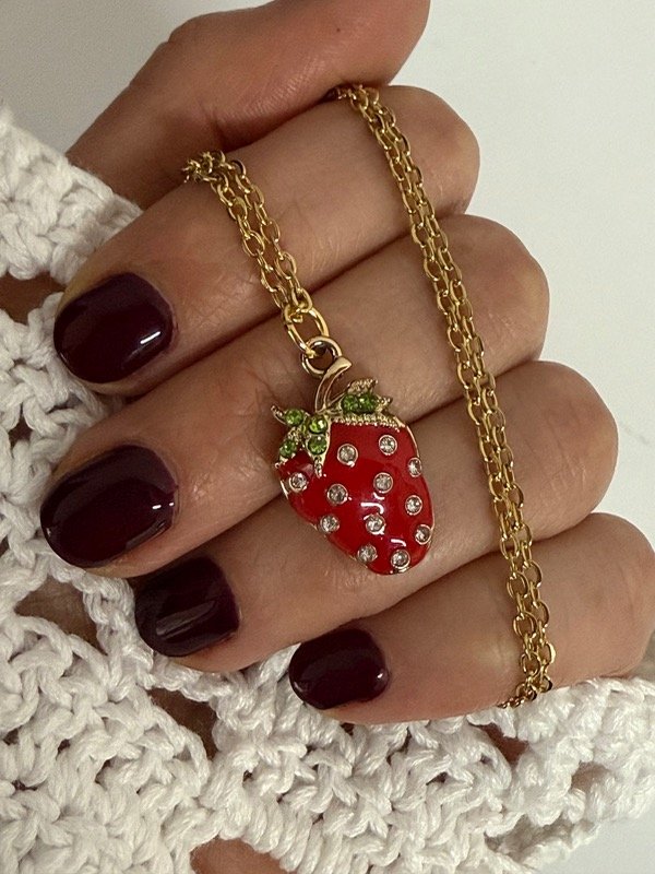 Producto - CD126 Collar frutillas 45 cm