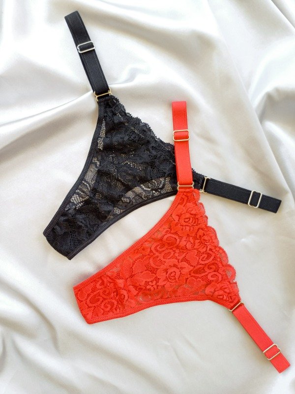 Producto - PACK x2 PUNTILLA (NEGRO Y ROJO)