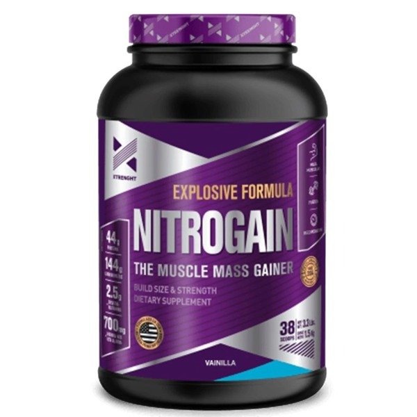 Producto - Nitrogain Xtrenght x 1.5 Kg - Pote sabor Vainilla
