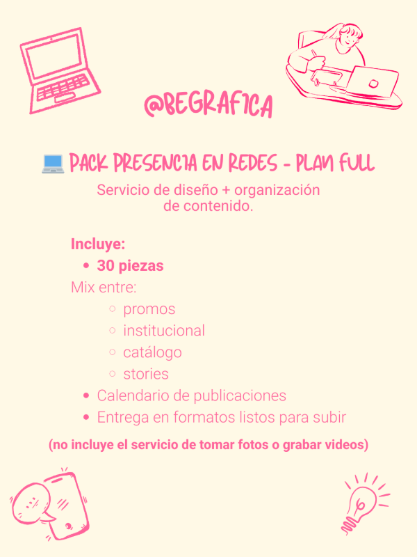 Producto - PACK PRESENCIA EN REDES - PLAN FULL
