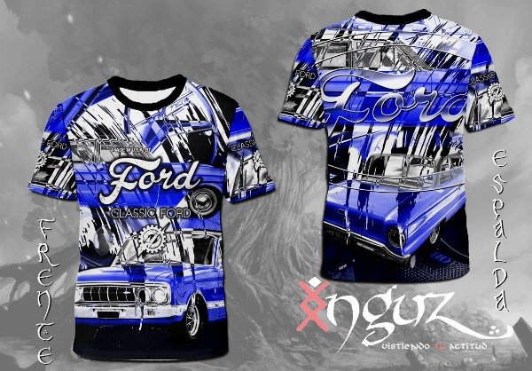 Remera Ford Vintage azul