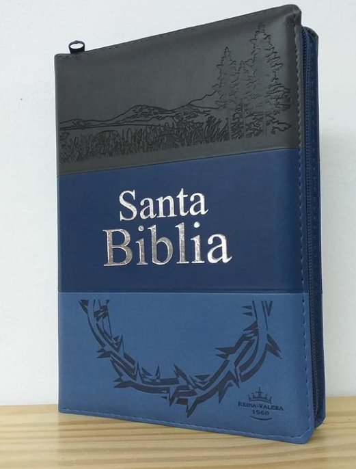 Producto - BIBLIA RVR60 LETRA GRANDE CIERRE TRITONO AZUL