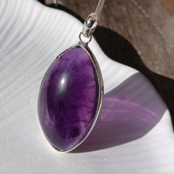 Producto - Dije Plata 925 amatista hoja