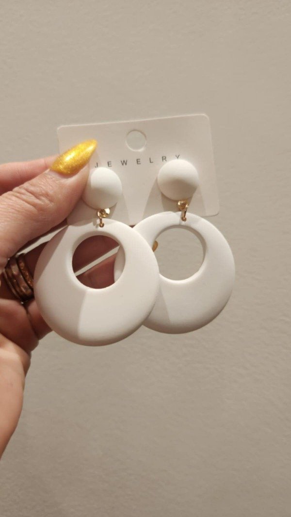 Producto - Aros argolla Blanca