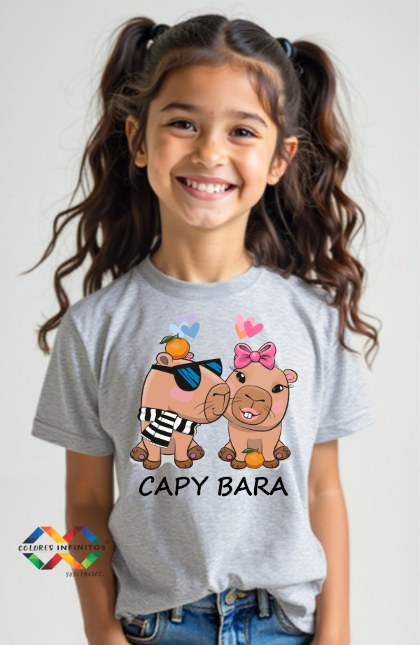 Producto - REMERA - CAPIBARA -POLIESTER NIÑOS TALLE 10 - 0