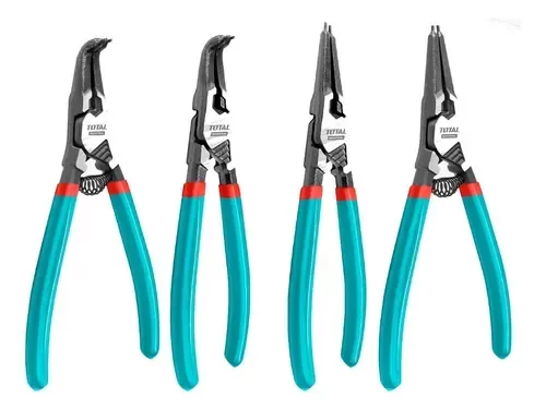 Producto - Kit De cuatro pinzas seeger 125mm industrial Total Tools thtj21404