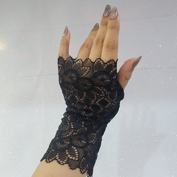 Producto - Guantes Mitones encaje elastizados