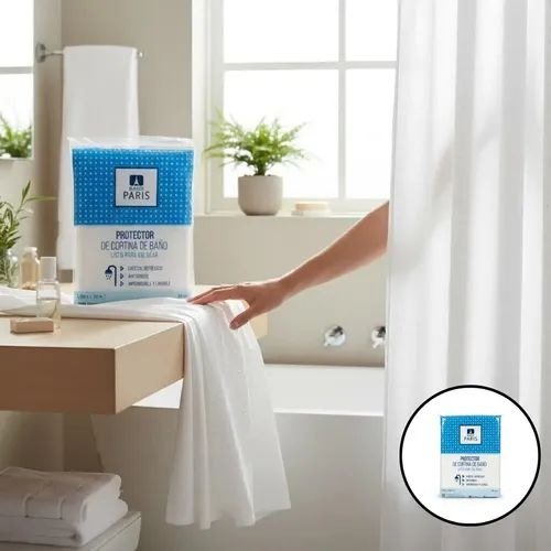 Producto - Forro Protector para cortina de baño 50 micrones