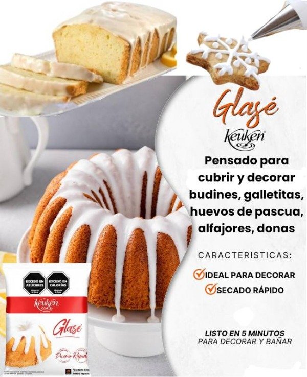 Producto - Glasé real en polvo 500grs lodiser