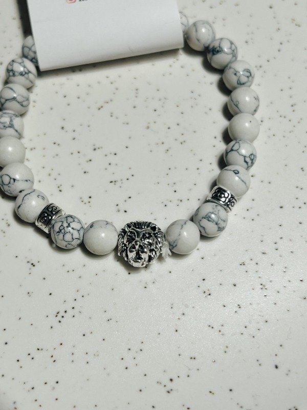 Producto - Pulsera leon blanca