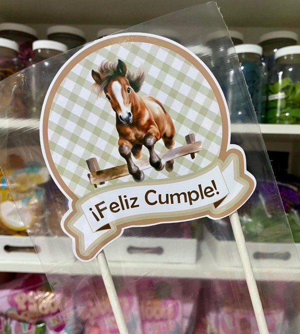 Producto - Cake Topper Caballos