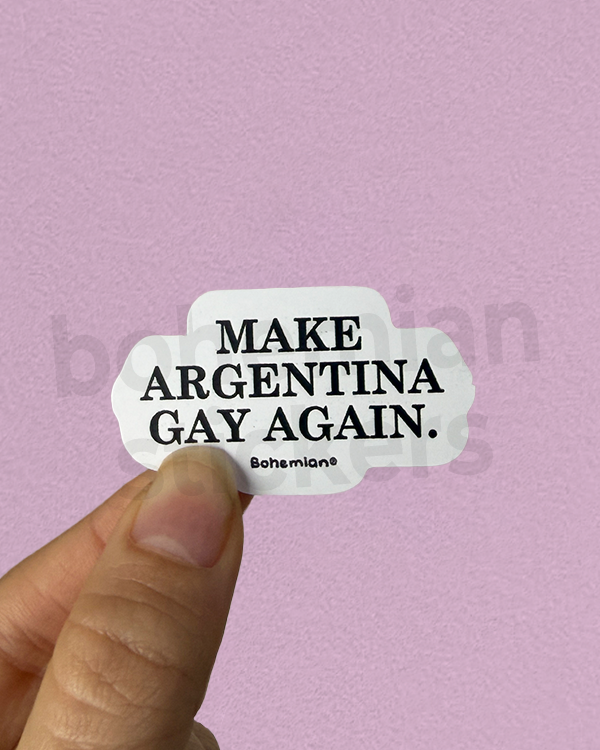 Producto - MAKE ARGENTINA GAY AGAIN - Sticker Individual Pride / LGBT+